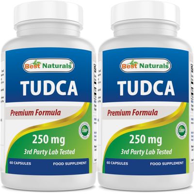 Best Naturals TUDCA 250mg (Tauroursodeoxycholic Acid) - 60 Veg Capsules - 2 Months Supply (60 Count (Pack of 2))