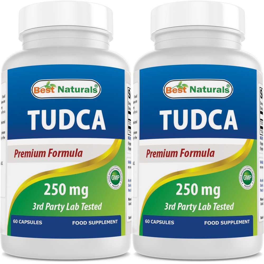 Best Naturals TUDCA 250mg (Tauroursodeoxycholic Acid) - 60 Veg Capsules - 2 Months Supply (60 Count (Pack of 2))