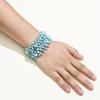 WKXCTS Bracelets Bohemian Blue Natural Stone Beaded Bracelets For Women Ethnic Colorful Handmade DIY Rice Beads Elastic Bracelets Trendy Jewelry jewellery (Metal Color : 5604) view 2