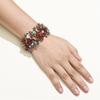 WKXCTS Bracelets Bohemian Blue Natural Stone Beaded Bracelets For Women Ethnic Colorful Handmade DIY Rice Beads Elastic Bracelets Trendy Jewelry jewellery (Metal Color : 5604) view 3