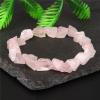 WKXCTS Bracelets 9-12mm Irregular Crystal Beads Bracelet Rough Natural Stone Rose Quartzs Bracelets Blue Lapis Lazuli Energy Bracelet Women Men jewellery (Length : 17CM, Metal Color : Green Fluorite) view 2