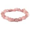 WKXCTS Bracelets 9-12mm Irregular Crystal Beads Bracelet Rough Natural Stone Rose Quartzs Bracelets Blue Lapis Lazuli Energy Bracelet Women Men jewellery (Length : 17CM, Metal Color : Green Fluorite) view 4