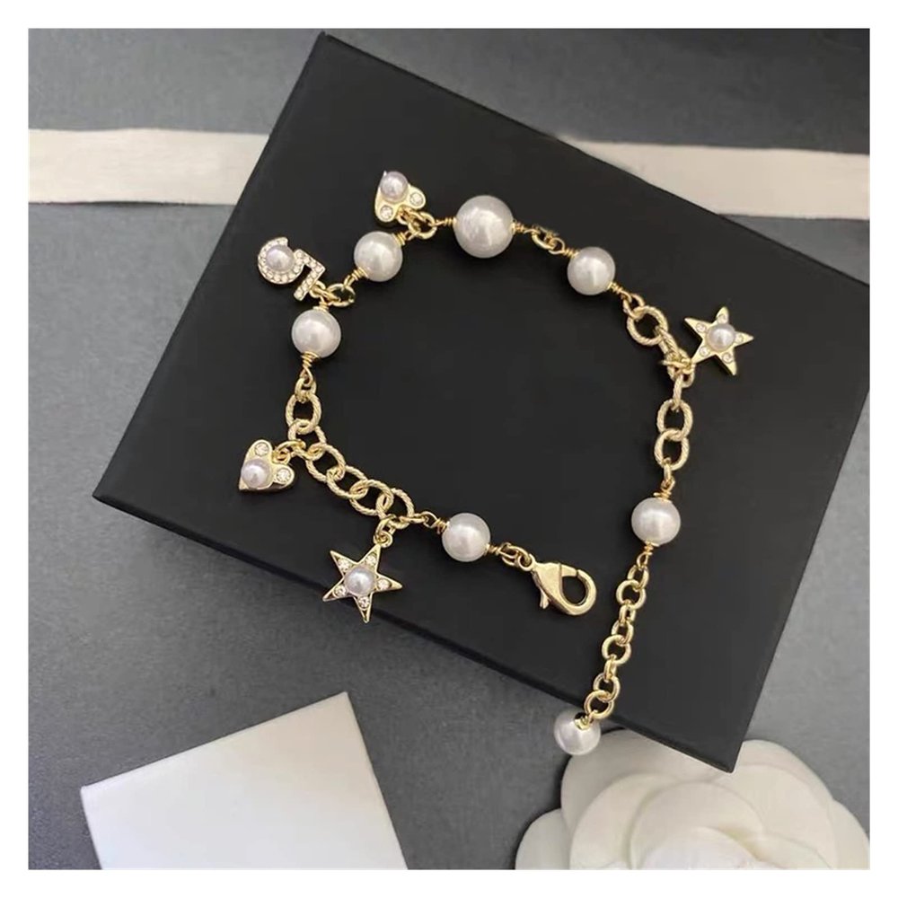 WKXCTS Bracelets Bracelet Designer Pearl Crystal For Women Jewelry jewellery (Gem Color : Bracelet)