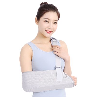 TSUSF Arm Sling Shoulder Sling Lightweight Breathable Wrist Elbow Support Dislocation Fracture Sprain And Broken Arm (Size : S)