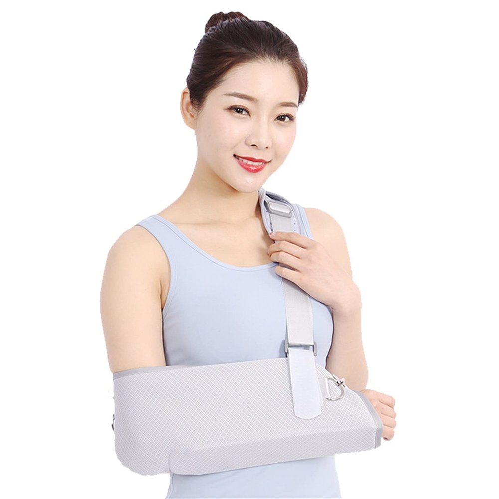 TSUSF Arm Sling Shoulder Sling Lightweight Breathable Wrist Elbow Support Dislocation Fracture Sprain And Broken Arm (Size : S)