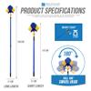 Long Reach Cobweb Brush Dust Cleaner | Extendable Feather Duster with Telescopic Pole from 115cm to 180cm | Angled Head Cobweb Duster for Ceiling and Indoor Corner Cleaning view 3