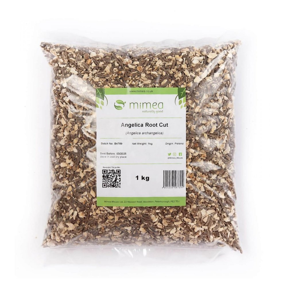 Mimea Angelica Root Cut | 5kg | Quality Ingredients | Great for Distilling | Natural | No Additives | Herbal Remedy