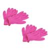 sourcing map Dusting Cleaning Gloves Microfiber Mittens for Plant Blinds Lamp Window, Rose Red 2 Pairs view 1