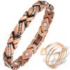 Vicmag Copper Magnetic for Women Ladies Ultra Strength Magnets Bracelet with 3500 Gauss Effective for Women with Gift Box & Removal Tool(Crystal Design)(Copper) view 1