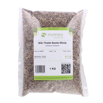 Mimea Milk Thistle Seeds Whole | 1kg | Quality Ingredients | Natural | No Additives | Liver Support