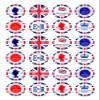 The Cake Decorators Boutique 24 edible Pre-Cut Queens Platinum Jubilee party decorations Wafer Paper Cupcake Topper, 4.2cm view 1