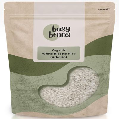 Organic White Risotto Rice (Arborio) - Certified Organic - by Busy Beans Organic (5kg)