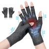ACWOO Arthritis Gloves, Compression Gloves Therapy for Arthritis Pain Relief, Hand Fatigue, Anti-Slip Fingerless Design for Women and Men, Provide Support for Hands and Finger Joint, Grey(S view 1