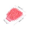 sourcing map Microfiber Chenille Mitts Reusable Scratch-Free Cleaning Gloves Wash Sponge for Home Kitchen, Pink Pack of 3 view 2
