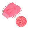 sourcing map Microfiber Chenille Mitts Reusable Scratch-Free Cleaning Gloves Wash Sponge for Home Kitchen, Pink Pack of 3 view 4