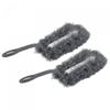 sourcing map Microfiber Duster Reusable Feather Duster for Window, Furniture, Computer, Keyboard, Home, Office, Gray, Pack of 2 view 1