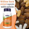 Now Foods, Willow Bark Extract, 400mg, 100 Vegan Capsules, Soy Free, Gluten Free, Non-GMO view 2
