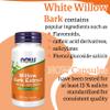 Now Foods, Willow Bark Extract, 400mg, 100 Vegan Capsules, Soy Free, Gluten Free, Non-GMO view 4