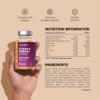 Vitamin B Complex Gummies | 60 Count - Tablet Alternative | High Strength Supplement with Vitamin B12, B6, B12, B2, B3, B5, Biotin, Folic Acid, Zinc and Iodine | Passion Fruit Flavour | by Horbaach view 3