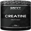 Savvy Essentials | 100% Pure Micronized Creatine Monohydrate for Endurance, Strength & Muscle Growth | 500g (100 Servings) view 1