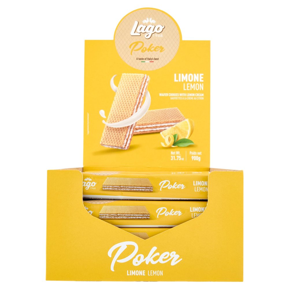 Lago Poker Limone Lemon Crme (20x45g)