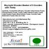 Ghasitaram Gifts Valentines Gift for Girlfriend/Boyfriend/Husband and Wife Big Light Wooden Basket of 9 Goodies with Teddy view 4