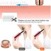 6 Pcs Women Facial Hair Remover Replacement Heads Rose Gold-Plated Blade Head Suit for First Gen Finishing Hair Remover Soft Touch Women Lip, Chin, and Cheeks Cleaning with 1 Pcs Cleaning Brush view 2