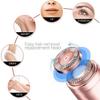 6 Pcs Women Facial Hair Remover Replacement Heads Rose Gold-Plated Blade Head Suit for First Gen Finishing Hair Remover Soft Touch Women Lip, Chin, and Cheeks Cleaning with 1 Pcs Cleaning Brush view 3