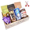 Jaiccha Ghasitaram Valentines Gift for Girlfriend/Boyfriend/Husband and Wife Wooden Serving Tray of 10 Goodies with Teddy view 1