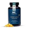 Kinetica Sports Omega-3 Fish Oil Capsule | 45 Servings, 90 Softgel Tablets | 1500mg Omega-3 Fatty Acids (1000mg EPA + 500mg DHA)/Serve| High Strength Omega 3 Supplement| WADA & Informed Sport Approved view 1