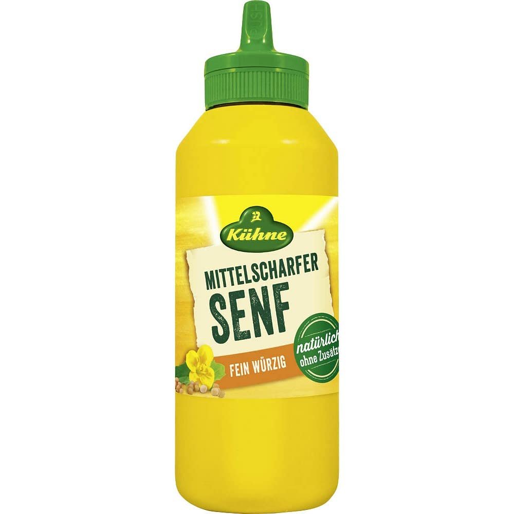 Khne - Mittelscharfer Senf - Medium Hot Mustard - 250 ml - Germany