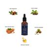 Cashmere men's smoothing and protective beard oil, with natural oils: organic, Jojoba, Vitamin E, softness, growth, smoothness, hydration, natural beard, VEGAN, 995% natural 30 ml view 2