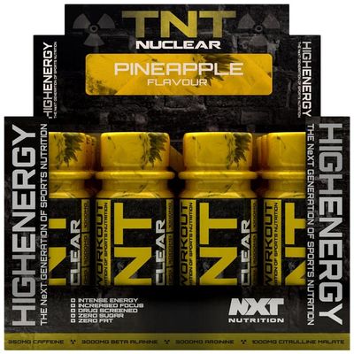 NXT Nutrition TNT Nuclear Shots - Pre Workout Drink 12 x 60ml (Pineapple)
