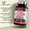 Vegan Liver Support Supplement - Liver Tablets with Vitamin C, Acai, Ginger Root, Turmeric- 30 Day Liver Detox Capsules, Cleanse & Support Men & Women - Made in The UK by YrHealth view 2