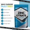 Zinc Citrate 100mg Supplements Immune Health Fertility Vision Acne Skin Hair | 120 Tablets view 2
