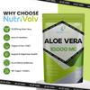 NutriVolv Aloe Vera 10,000mg - 120 Tablets | Natural Skincare, Colon Cleanse & Digestion Support | Detox & Immune Boosting Supplement | High Strength Aloe Vera Extract view 2