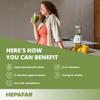 Detox Drink with Inulin, Lemon Juice, Fibers, Chicory, Rosemary - Liver Detox - Natural Refreshing Drink High in Fibre - 30 Sachets for 30 Days - Sensilab Hepafar Fibers view 2
