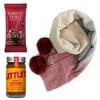 Luxury Heart Velvet Giftbox Hamper with Scarf Coffee Chocolate for Her Lover Woman Birthdays Anniversary Mother's Day Valentine's Day - Scarf, Coffee & Chocolate Red view 4
