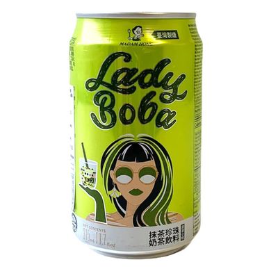 Madam Hong Lady Boba Matcha Latte Bubble Tea - 315ml