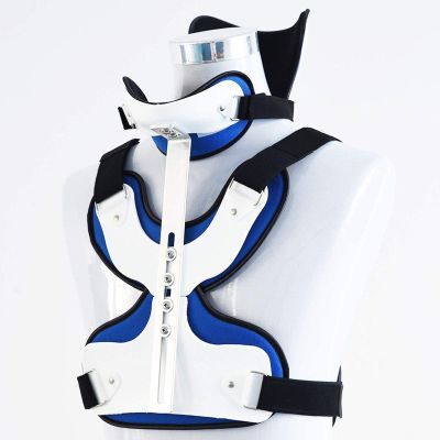 TSUSF Cervical Thoracic Orthosis, Detachable Cervical Neck Traction, Durable Neck Chest Orthosis, For Adult Average Size Thoracic