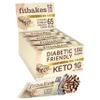 Fit bakes 65 Calories Keto Cookies & Cream Mini Bars (12x19g) Diabetic Chocolate Keto Snack, 1 Net Carb Low Sugar Chocolate Bar, Diabetic Sweets Biscuits, Low Calorie Snack Crunch Cake, Fitbakes view 1