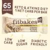 Fit bakes 65 Calories Keto Cookies & Cream Mini Bars (12x19g) Diabetic Chocolate Keto Snack, 1 Net Carb Low Sugar Chocolate Bar, Diabetic Sweets Biscuits, Low Calorie Snack Crunch Cake, Fitbakes view 2