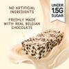 Fit bakes 65 Calories Keto Cookies & Cream Mini Bars (12x19g) Diabetic Chocolate Keto Snack, 1 Net Carb Low Sugar Chocolate Bar, Diabetic Sweets Biscuits, Low Calorie Snack Crunch Cake, Fitbakes view 3