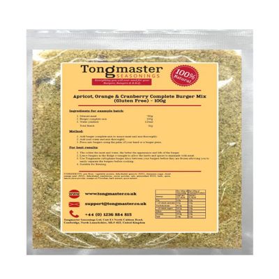 Apricot, Orange & Cranberry Complete Burger Mix (Gluten Free) - 100g