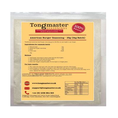 American Burger Seasoning - 25g (1kg Batch)