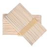 100pc Disposable Wooden Waxing Spatulas, Wax Applicator Sticks for Body Hair Removal, Professional Tongue Depressors Flat Round Ended view 2