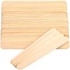 100pc Disposable Wooden Waxing Spatulas, Wax Applicator Sticks for Body Hair Removal, Professional Tongue Depressors Flat Round Ended view 3