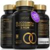 Award Winning Glucosamine and Chondroitin High Strength Tablets with MSM | Made in The UK | Glucosamine Sulphate with Chondriotin, MSM Powder, Collagen, Citrus Bioflavonoid & Ginger Root | 300 Tablets view 1