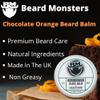 Beard Monsters Beard Balm For Men 50ml | Mens Leave In Beard Conditioner | Natural Beard Care (Chocolate Orange) view 2
