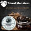 Beard Monsters Beard Balm For Men 50ml | Mens Leave In Beard Conditioner | Natural Beard Care (Oriental Oud) view 2
